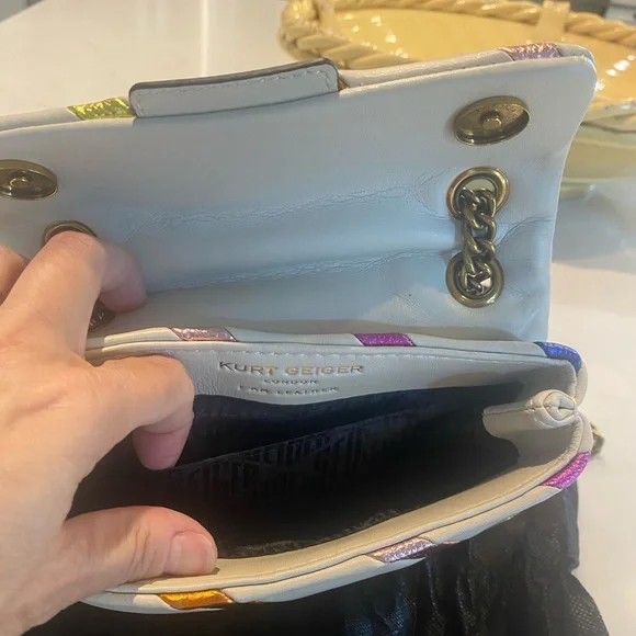 Kurt Geiger Multicolor Mini metallic Kensington- crossbody or shoulder bag - Picture 8 of 11